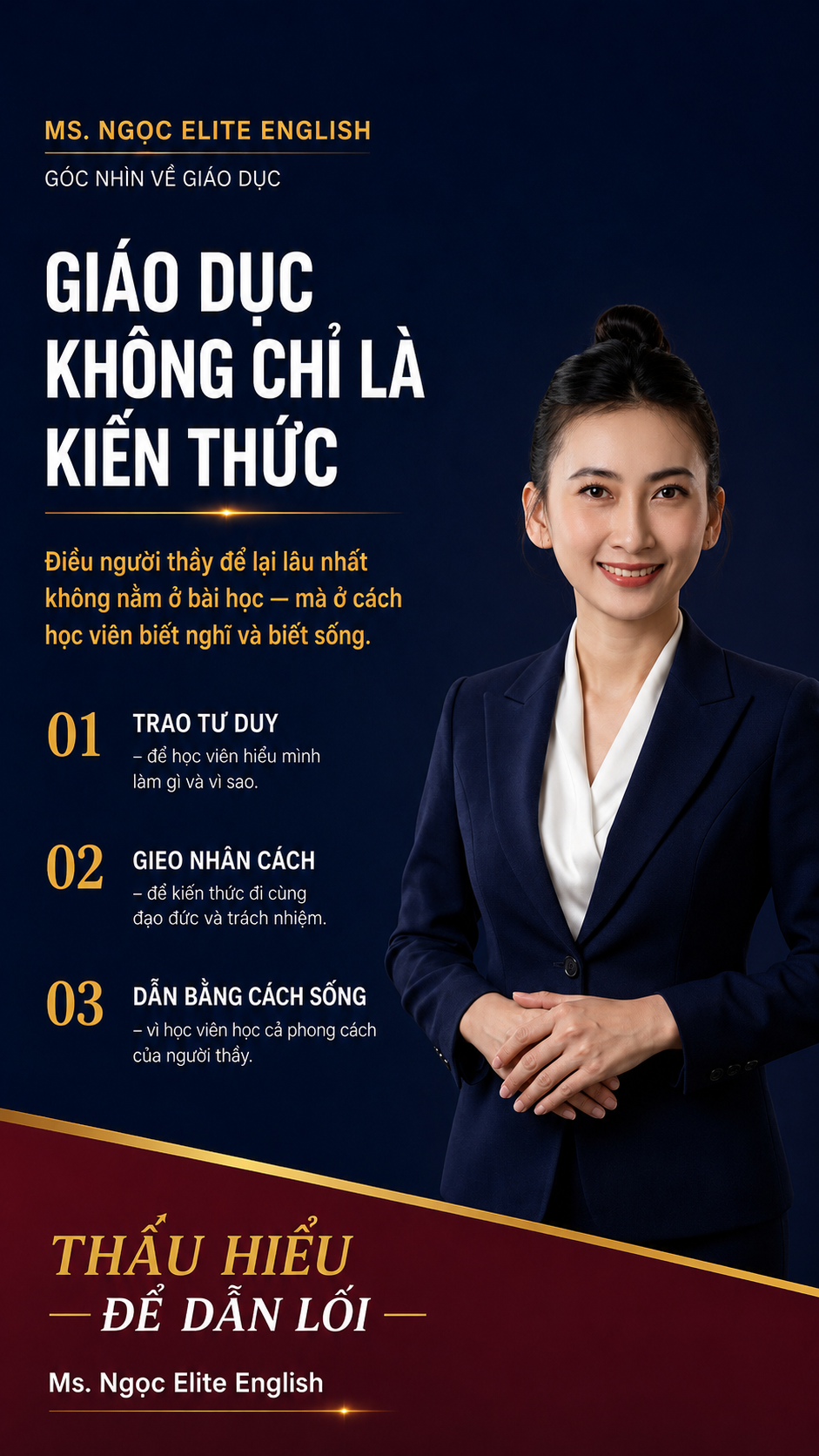 Ms. Nguyễn Thanh Mỹ Ngọc, Founder của Ms.Ngọc Elite English